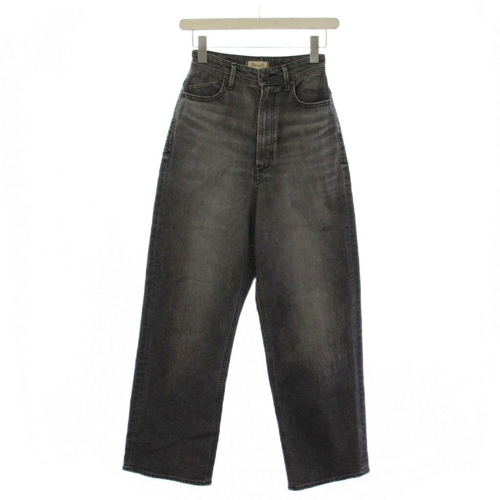 [Used] Yanuk JOAN Loose Straight Denim Pants Jeans Zip Fly Size 23 Gray 57141229 /BM Women's [Vector Used Clothing] 260507