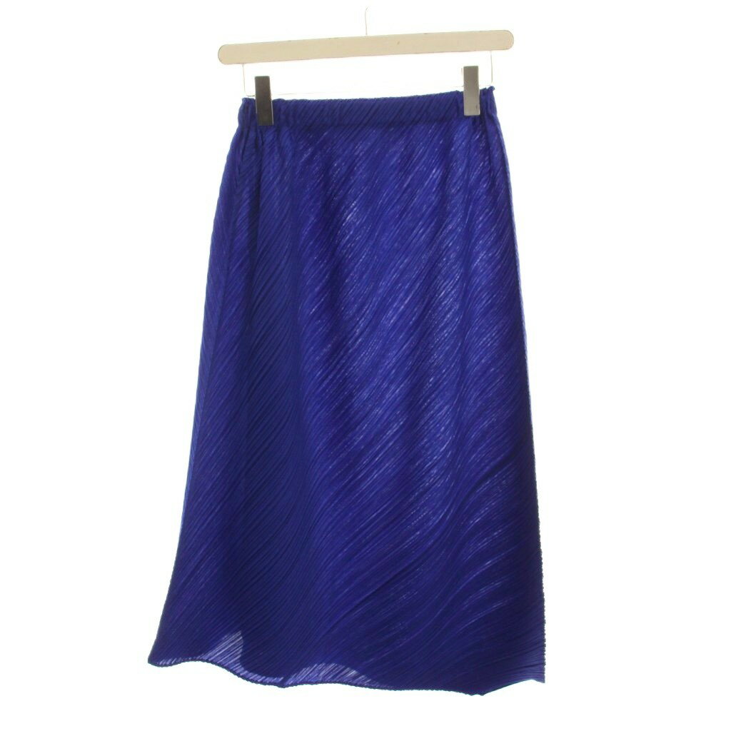 Rakuten - 【中古】プリーツプリーズ PLEATS PLEASE イッセイミヤケ プリーツスカート ロング 1 ブルー PP83-JG582 /YM レディース 【ベクトル 古着】 260511