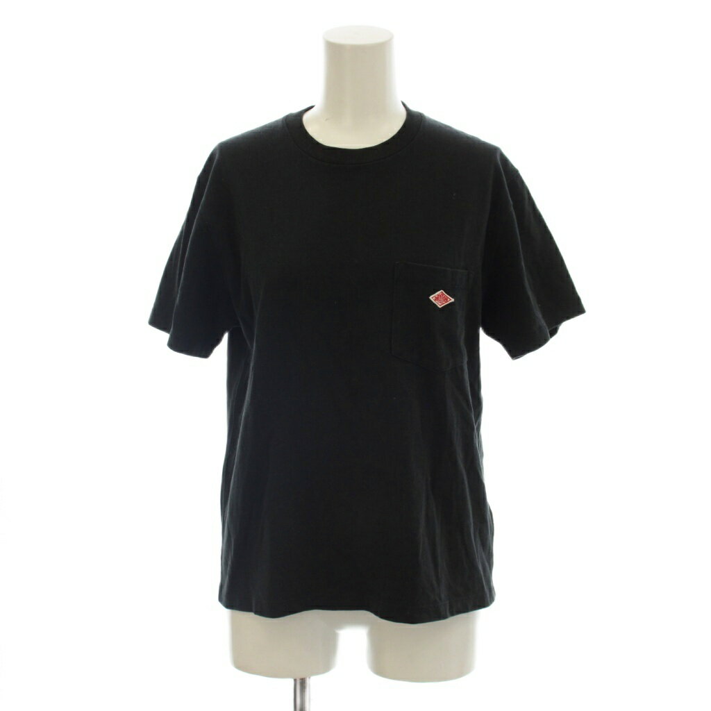 Rakuten - 【中古】ダントン DANTON Tシャツ カットソー 34 黒 ブラック 無地 ラウンドネック 半袖 /LP レディース 【ベクトル 古着】 260512