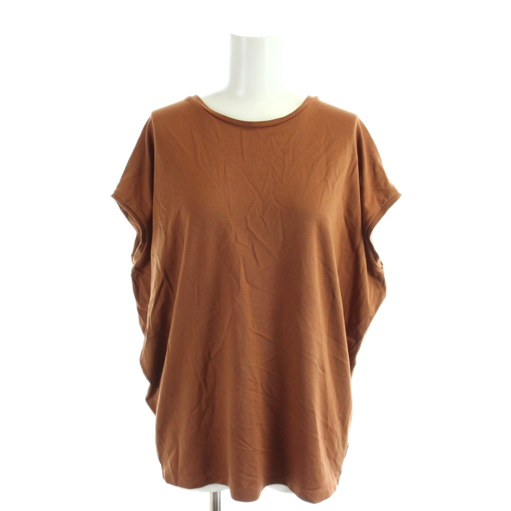 樂天商城 - 【中古】アンフィーロ UNFILO 24SS Tシャツ L 茶 ブラウン 無地 ラウンドネック フレンチスリーブ /AP レディース 【ベクトル 古着】 260515