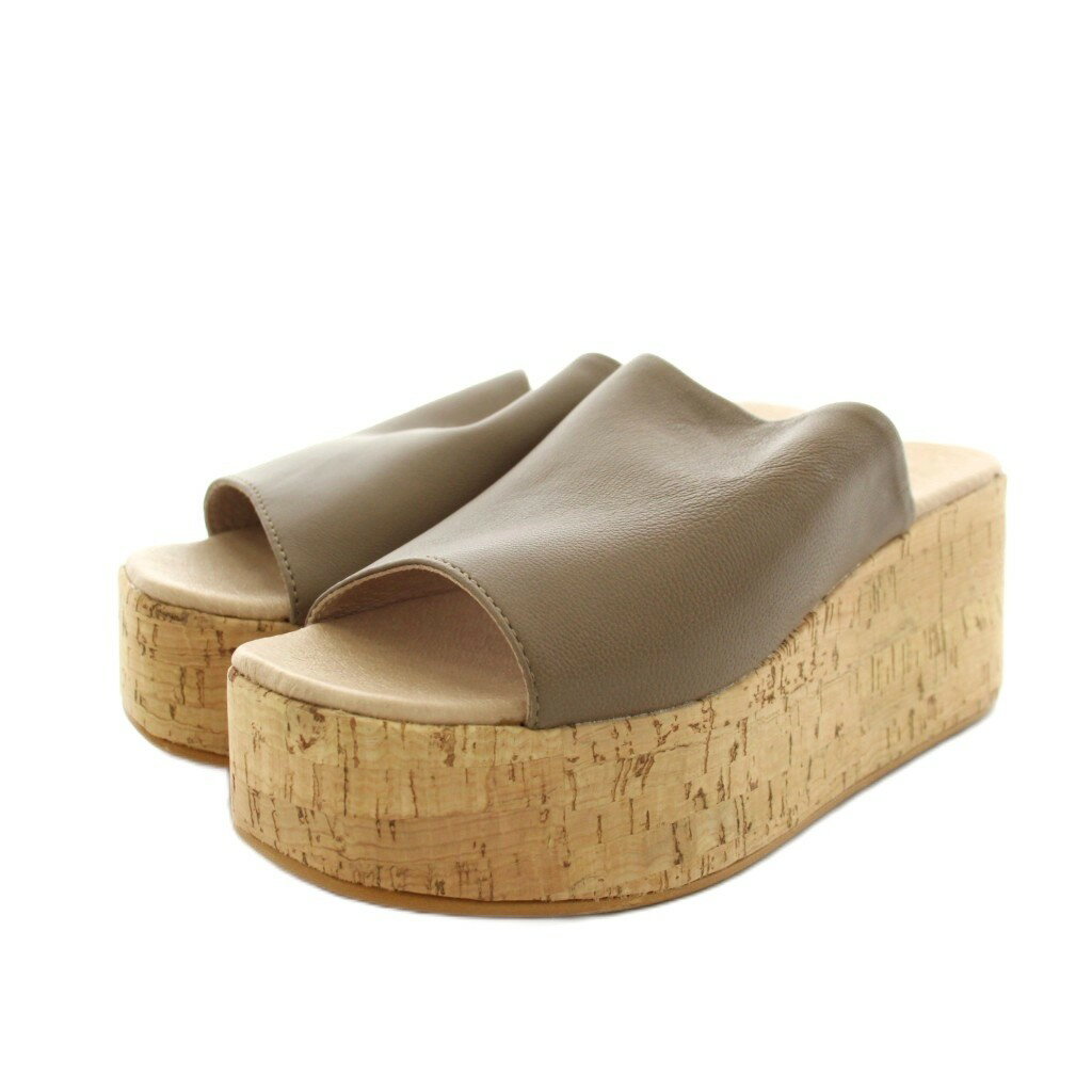 【中古】ガイモ GAIMO サンダル 厚底 35 茶 ブラウン /AN51 レディース 【ベクトル 古着】 260515