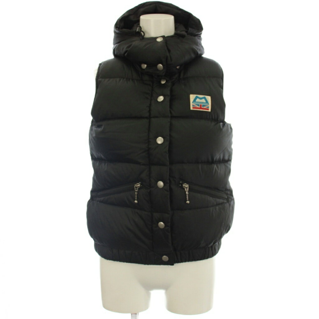 【中古】マウンテンイクイップメント MOUNTAIN EQUIPMENT ダウンベスト ナイロン フード XS 黒 ブラック 422301 /☆G レディース 【ベクトル 古着】 260515