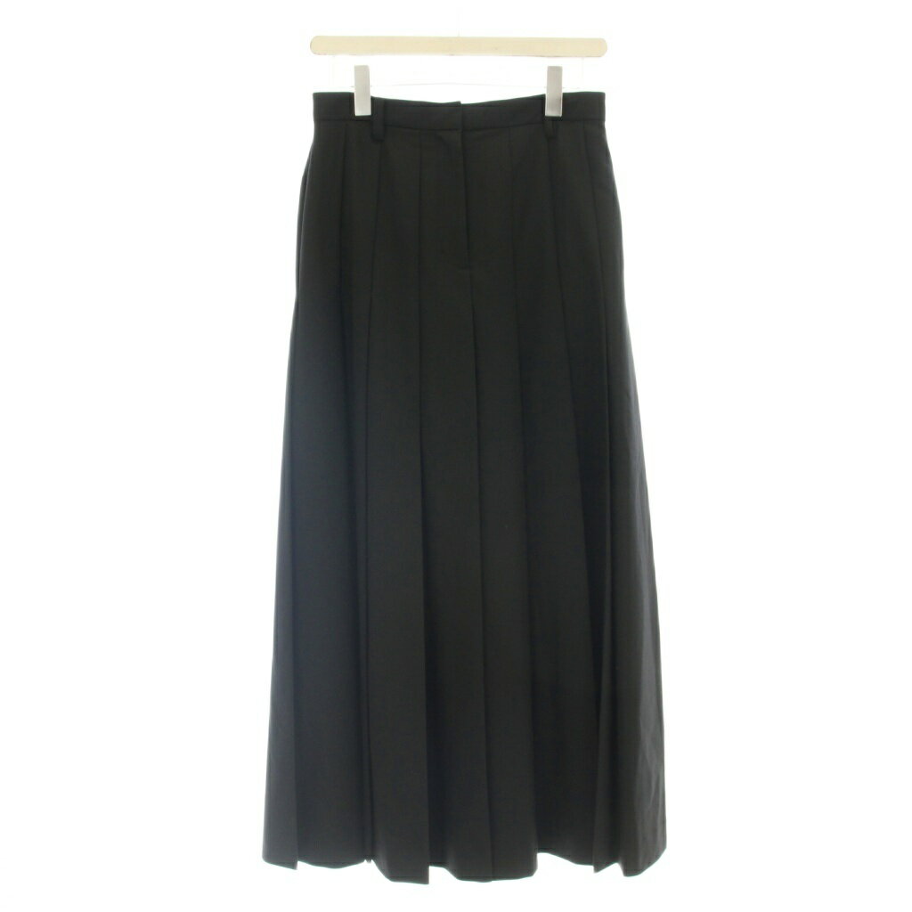 樂天商城 - 【中古】クラネ CLANE WIDE PLEATS LONG SKIRT プリーツスカート ロング スカート 2 黒 ブラック 19109-6022 /☆G レディース 【ベクトル 古着】 260515