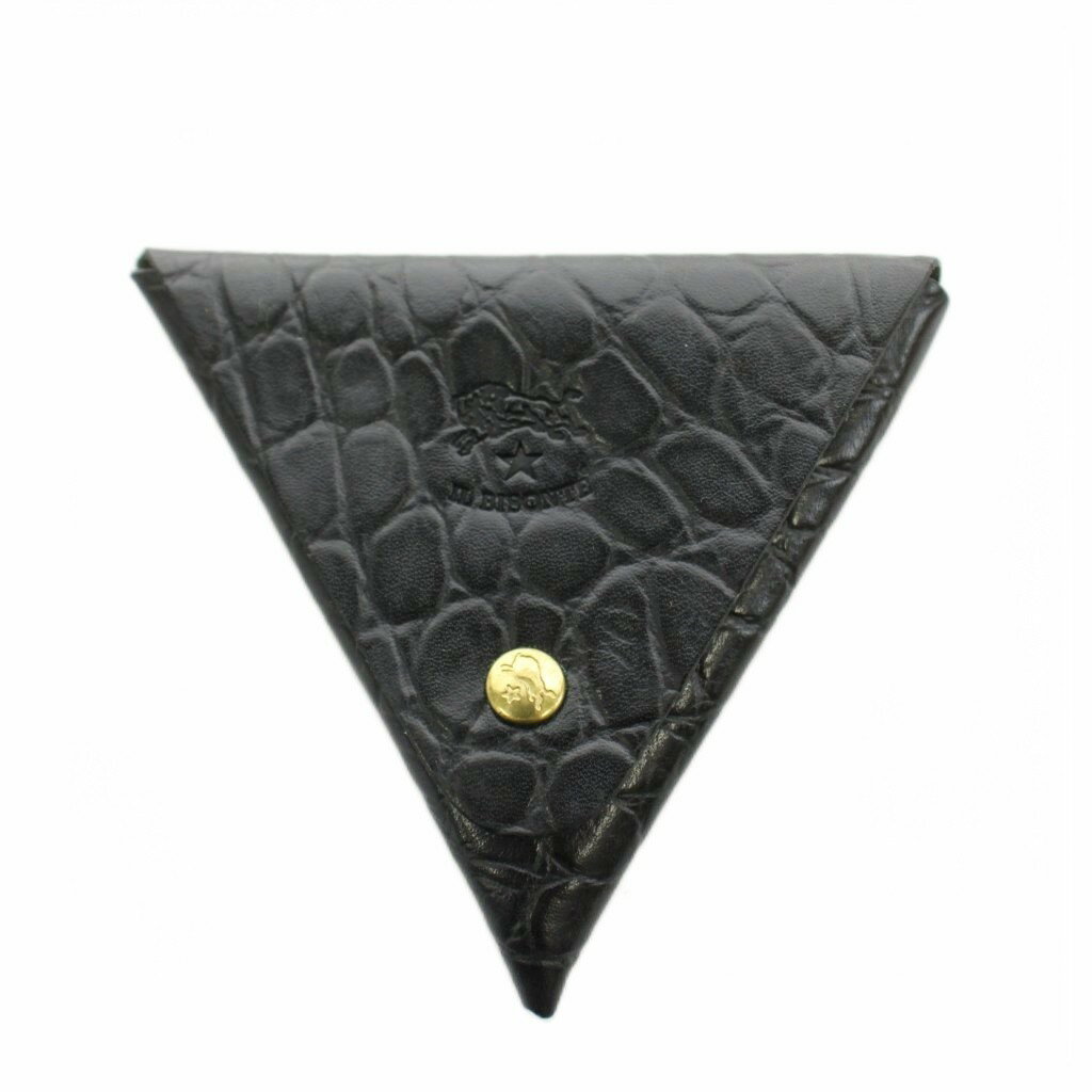 【中古】イルビゾンテ IL BISONTE 小銭入れ コインケース レザー 黒 ブラック /AN3...