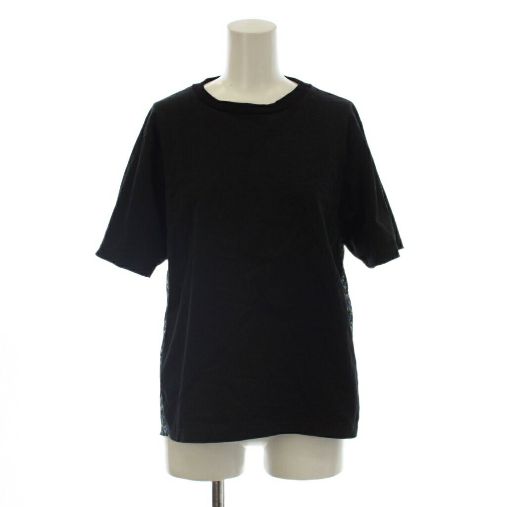 樂天商城 - 【中古】ズッカ zucca カットソー M 黒 ブラック 半袖 ラウンドネック サイドデザイン /LP レディース 【ベクトル 古着】 260518