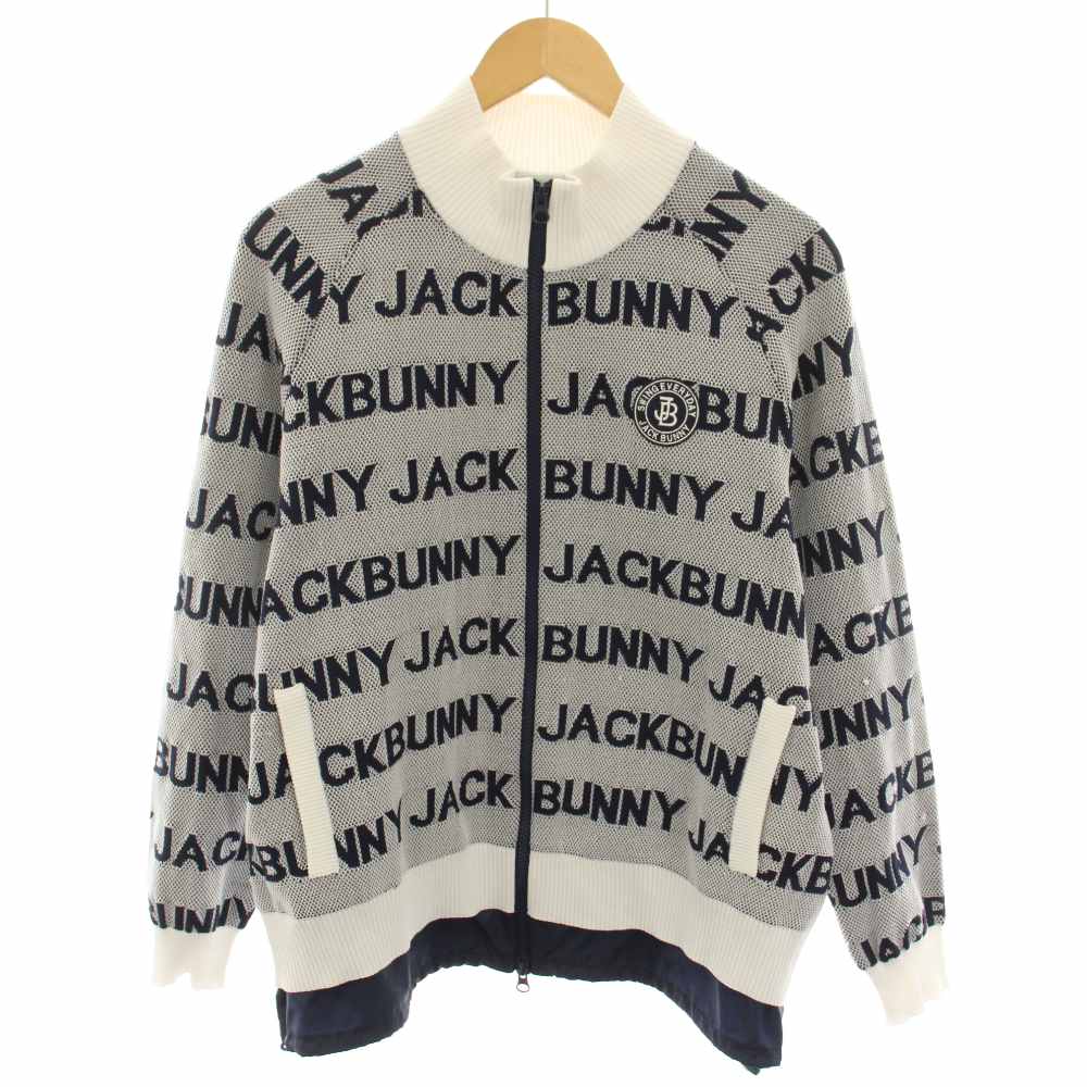【中古】ジャックバニー Jack Bunny!! ゴルフウェア ロゴジャガードフルジップニットジャケット logo jacquard full-zip knit jacket アウター 5 紺 ネイビー 白 ホワイト 262-1172339 /YT メンズ 【ベクトル 古着】 260521表記サイズ5 チェスト 94〜100 身長 172〜180実寸サイズ身幅：約54cm　着丈：約65cm　ゆき丈：約83cm　　素材ポリエステル 別布部分 ポリエステル色紺 ネイビー、白 ホワイト状態全体的に所々糸引き箇所が複数ありますが、使用感が少なく、状態の良い商品です。（写真7・8枚目参照） ※あくまでも中古品ですので掲載写真や記載内容をご確認いただき、ご理解の上ご購入ください。備考・内ポケットなし ・ポケットあり ・裾はドローコードで調節可商品のお問い合わせの回答を休止しております。＊各商品ページの商品詳細等をご確認の上ご購入ください。【中古】ジャックバニー Jack Bunny!! ゴルフウェア ロゴジャガードフルジップニットジャケット logo jacquard full-zip knit jacket アウター 5 紺 ネイビー 白 ホワイト 262-1172339 /YT メンズ 【ベクトル 古着】 260521状態ランク　”A”詳細については、下記および「状態ランクについて」ページをご覧ください。未使用・新品の商品ほぼ新品同様の商品使用感が少なく、かなり状態の良い商品使用感はあるが、傷や汚れの少ない商品使用感の他、傷や汚れが見られる商品かなり大きな傷みがある難あり商品※S〜CランクはUSED品となりますので、使用感をご理解の上でご入札下さい。状態ランクについてinformation表記サイズ5 チェスト 94〜100 身長 172〜180実寸サイズ身幅：約54cm　着丈：約65cm　ゆき丈：約83cm　　素材ポリエステル 別布部分 ポリエステル色紺 ネイビー、白 ホワイト状態全体的に所々糸引き箇所が複数ありますが、使用感が少なく、状態の良い商品です。（写真7・8枚目参照） ※あくまでも中古品ですので掲載写真や記載内容をご確認いただき、ご理解の上ご購入ください。備考・内ポケットなし ・ポケットあり ・裾はドローコードで調節可商品のお問い合わせの回答を休止しております。＊各商品ページの商品詳細等をご確認の上ご購入ください。本商品は一点物です他サイトや店舗にて販売している商品です。多少のお時間差にて欠品になることもございます。予めご了承頂ますようお願い致します。ベクトル・サイズガイドはこちらこの商品と同じブランドの商品を見る