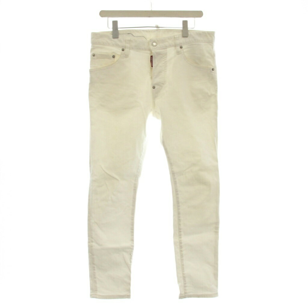 [중고] 디스퀘어드 DSQUARED2 Skater Jean 화이트 데님 데님 팬츠 청바지 48 화이트 S71LB0595 /☆G 남성 [벡터 헌옷] 260527