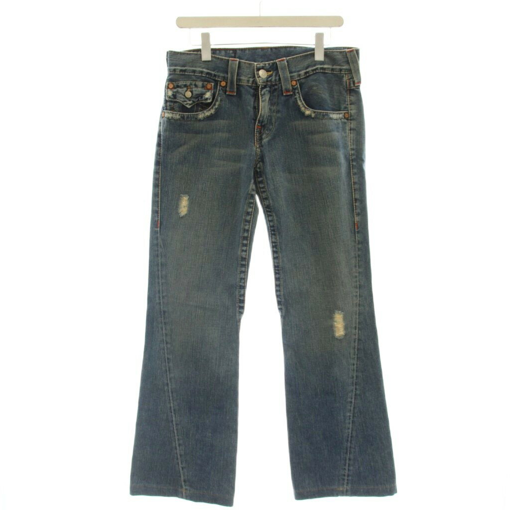 [중고] 트루 레리전 TRUE RELIGION JOEY 데님 팬츠 청바지 데미지 가공 30 블루 블루 04803 / ☆ G 남성 [벡터 헌 옷] 260527
