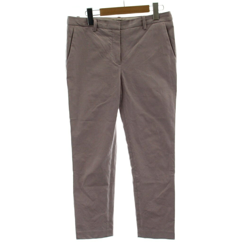 セオリー Theory STRETCH CANVAS TREECA パンツ スラックス 4 紫 長ズボン /GG レディース  260527