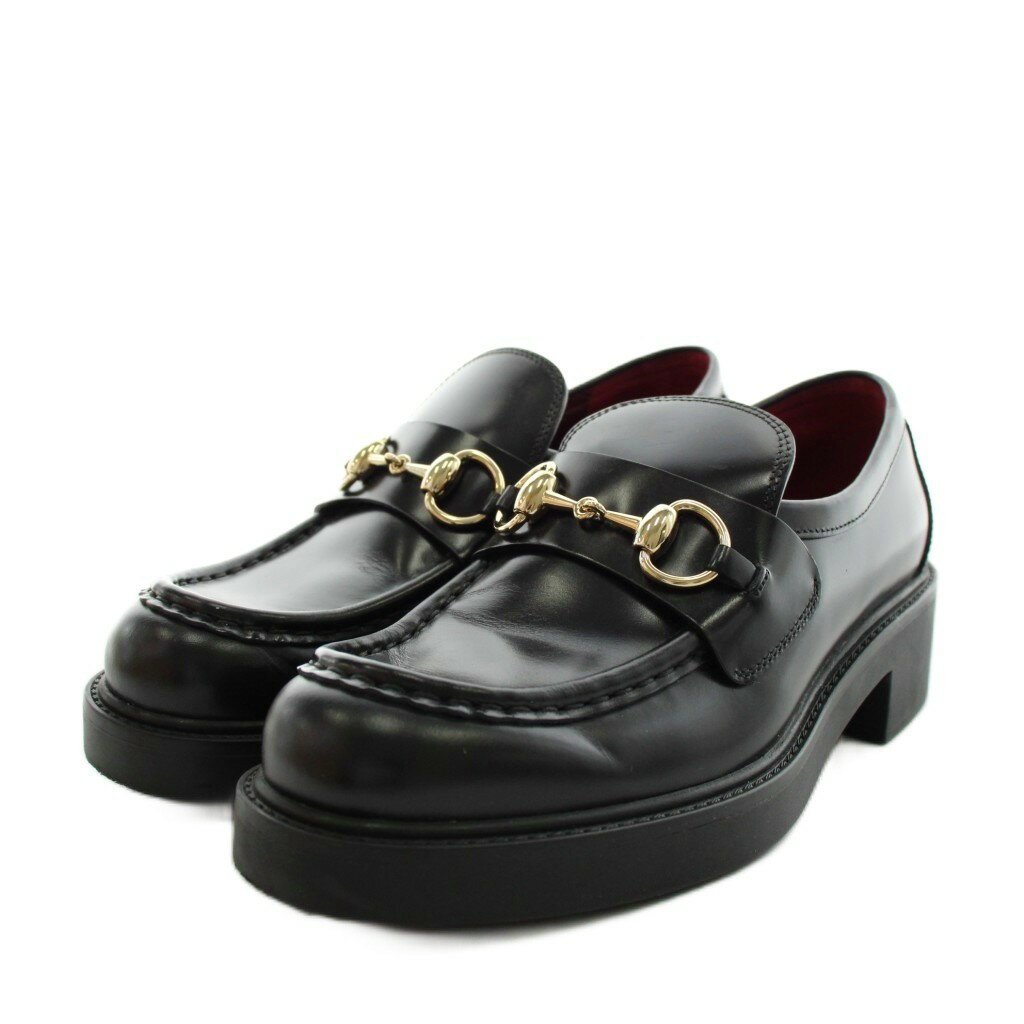 gucci///////////////\' - 【中古】グッチ GUCCI ホースビット ローファー 厚底 レザー 36.5 黒 ブラック 794378 /AN49 レディース 【ベクトル 古着】 260603
