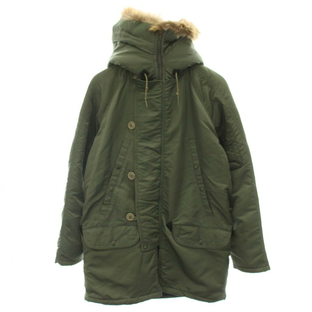 スピワック SPIEWAK ゴールデンフリース GOLDEN FLEECE N-3B ミリタリーコート アウター フード コヨーテファー 36 カーキ 1N3BFC /YT メンズ  260604