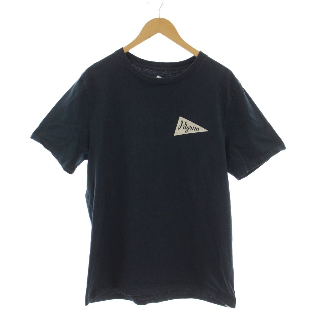 【中古】ピウム pium Tシャツ カットソー L 紺色 ネイビー 半袖 ロゴプリント /LP メンズ 【ベクトル 古着】 260601