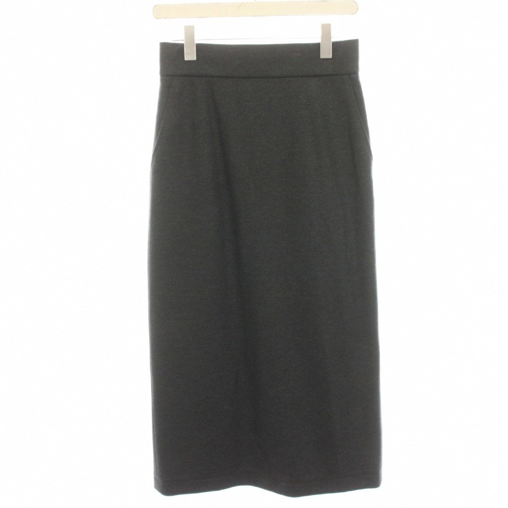 セオリーリュクス theory luxe 23AW ribble ellin l タイトスカート ミモレ ロング ウール 38 グレー 03-3307015-046-038 /HN レディース  260601