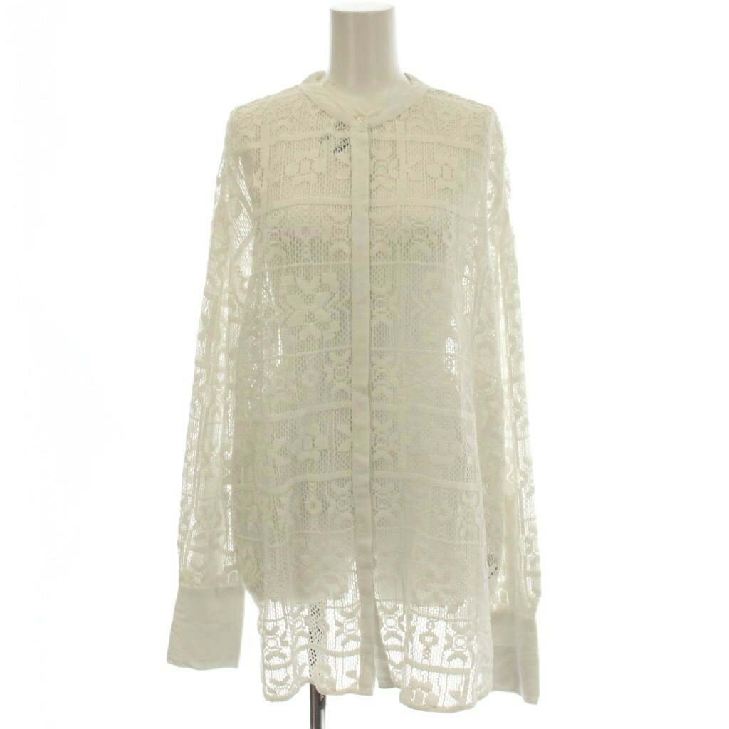 トゥデイフル TODAYFUL Block Lace Shirts レースシャツ ブラウス シースルー 長袖 F 白 ホワイト 12220419 /☆G レディース  260530