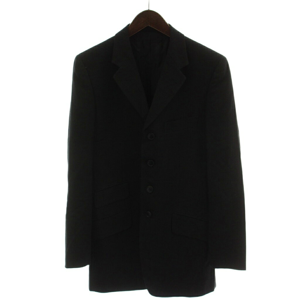 【中古】ポールスミス PAUL SMITH シングルスーツ ジャケット パンツ M 黒 総柄 FE...