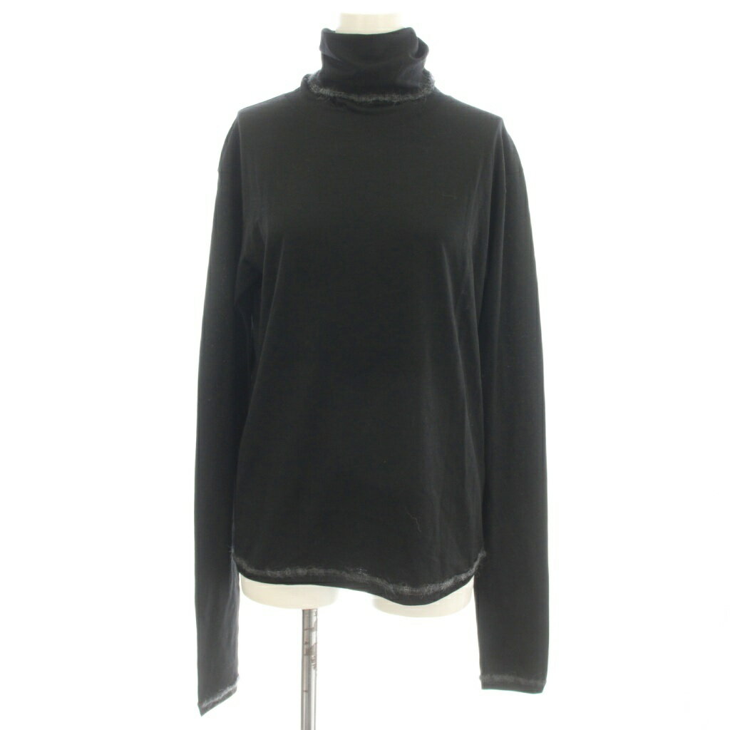 未使用品 トゥモローランド TOMORROWLAND TOMORROWLAND .B 23AW ウール タートルネック カットソー 長袖 S 黒 ブラック 48-03-34-03202 /☆G レディース  260605