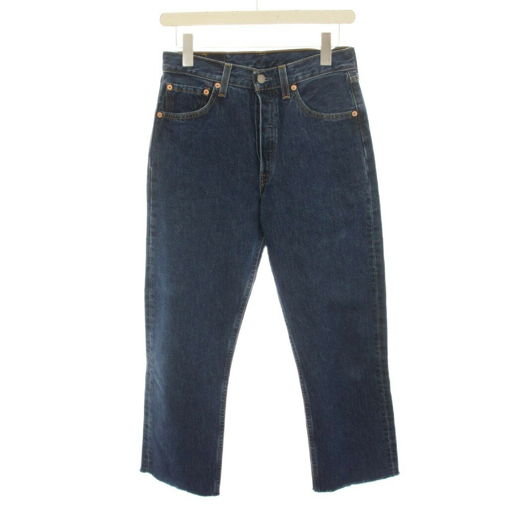 [Used] Levi's 501 Denim Pants Jeans Straight Cut-off W28 L32 Blue /HN Men's [Vector Used Clothing] 260611