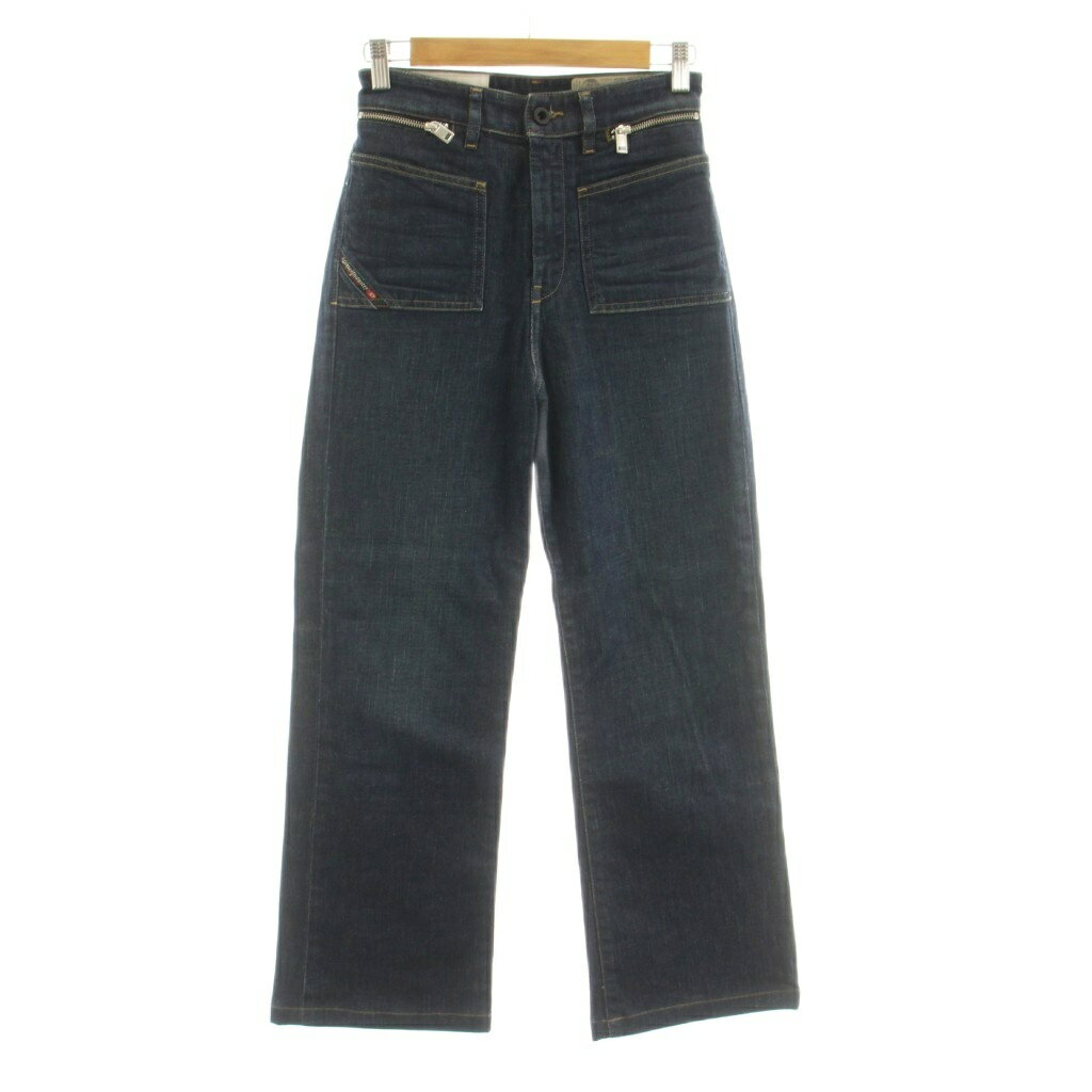 [Used] DIESEL D-PENDING Denim Pants Jeans Straight Flare Zip Fly Size 25 Indigo Navy /KU Women's [Vector Used Clothing] 260611