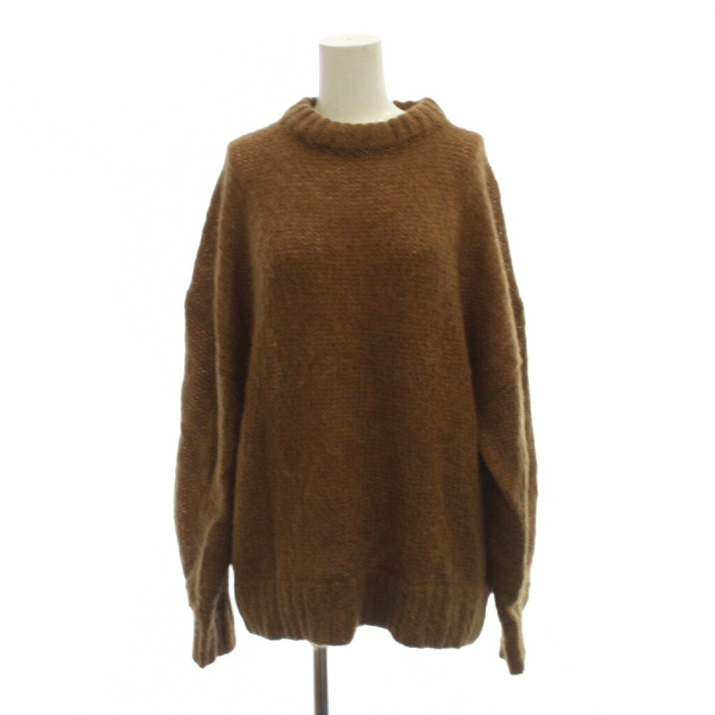 【中古】ミラオーウェン Mila Owen モヘアニットプルオーバー ニット セーター F 茶 クルーネック 長袖 09WNT235304 /JP レディース 【ベクトル 古着】 260609 auc-vector-21025634 ブランド古着の買取販売ベクトル パッケージ画像