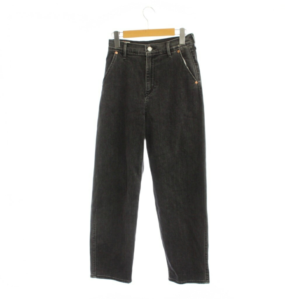 リーバイスエンジニアドジーンズ Levi's Engineered Jeans デニム ジーンズ W26 黒 無地 フルレングス PC9-18691-0001 /JP レディース  260611