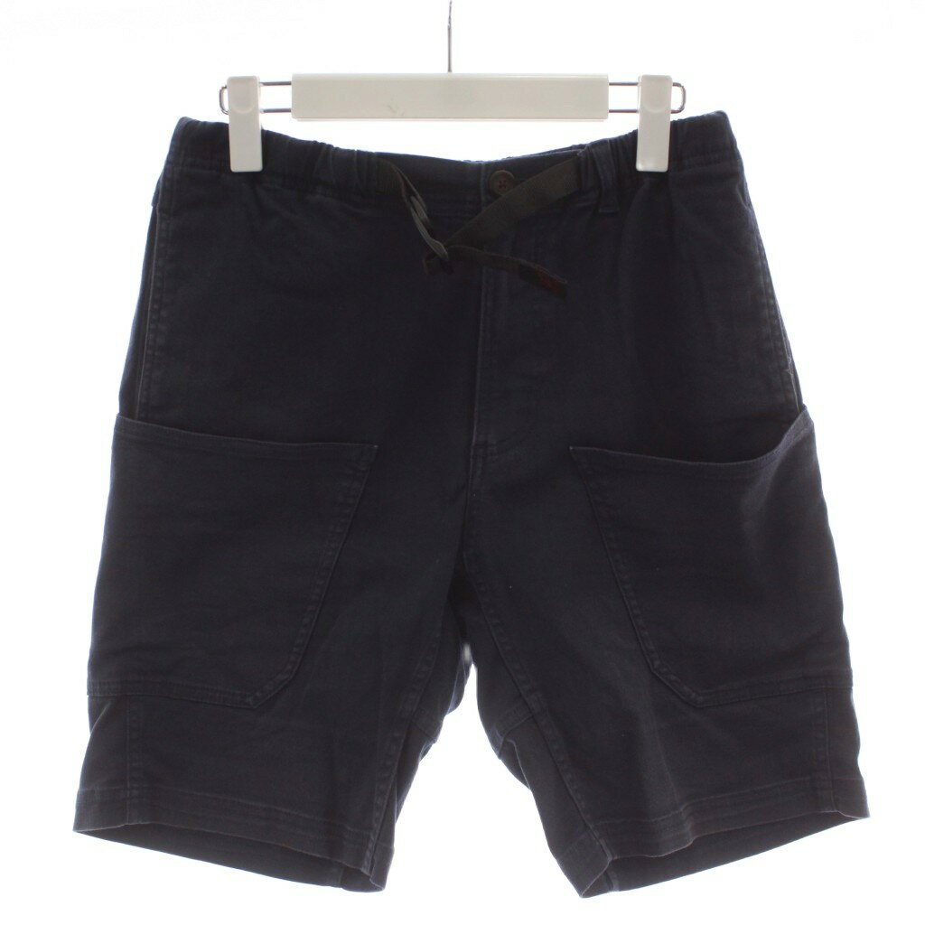 【中古】グラミチ GRAMICCI GRIP SWANY 別注 GARDEN SHORTS ショートパンツ 半ズボン M 紺 ネイビー 無地 ウエストゴム GMP-15S101 /GG メンズ 【ベクトル 古着】 260613