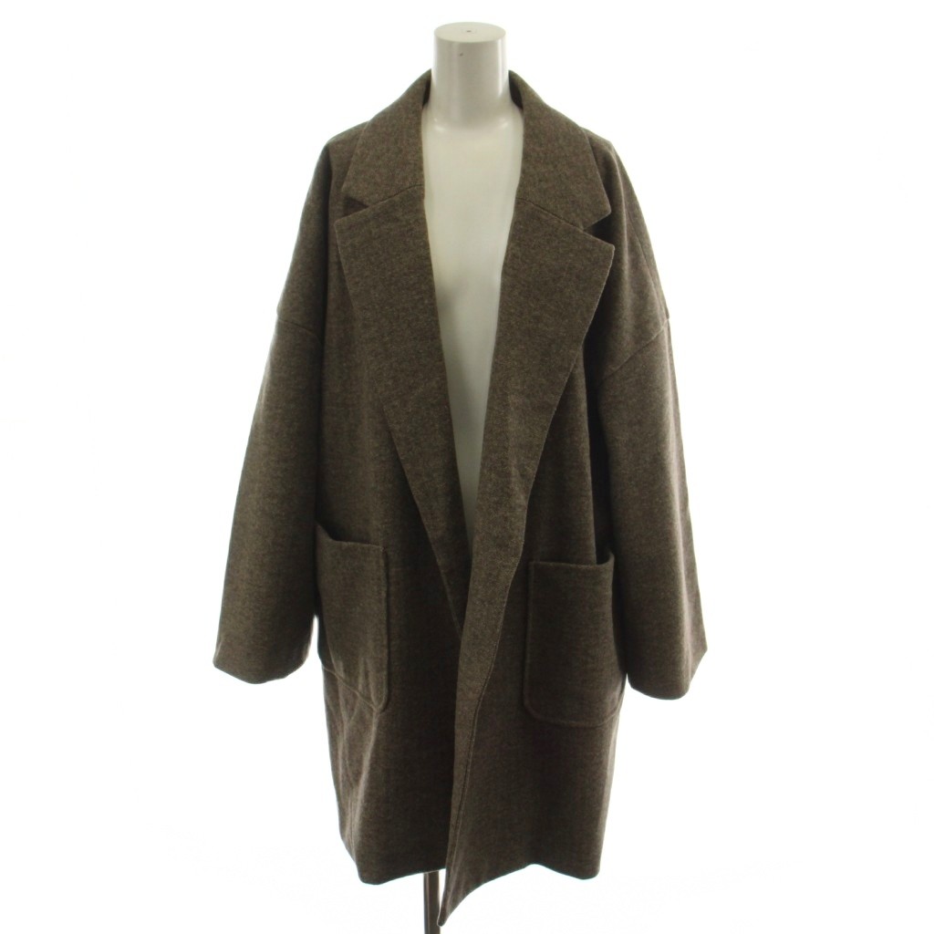 【中古】ミラオーウェン Mila Owen チェスターコート F 茶 ブラウン 無地 長袖 ハーフ丈 /GG ■MA レディース 【ベクトル 古着】 260611 auc-vector-21022253 ブランド古着の買取販売ベクトル パッケージ画像