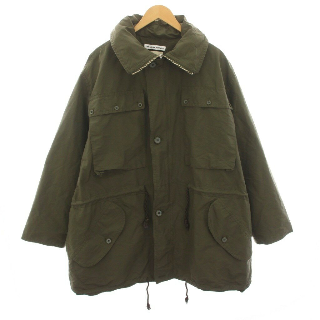 キャサリンハムネット KATHARINE HAMNETT ヨーク YOKE 25AW リサイクルポリエステルハーフコート Recycle Polyester Half Coat モッズコート アウター 3 カーキ YK25FW01128C-KH /YT メンズ  260616
