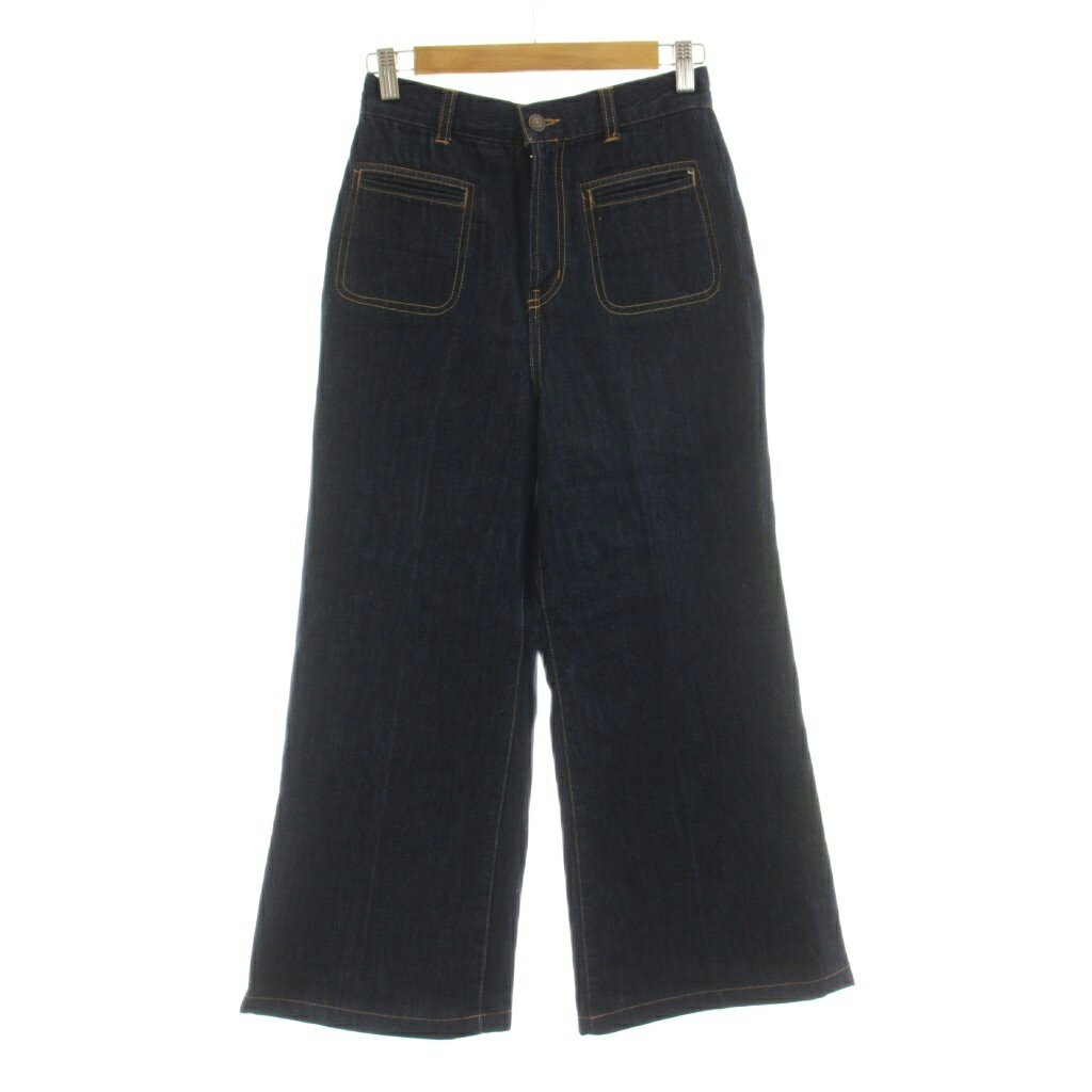 [Used] Mila Owen 26SS Welt Pocket Semi-Flare Denim Pants Jeans Zip Fly 00 Indigo 09WFP261001 /KU 42 Women's [Vector Used Clothing] 260618