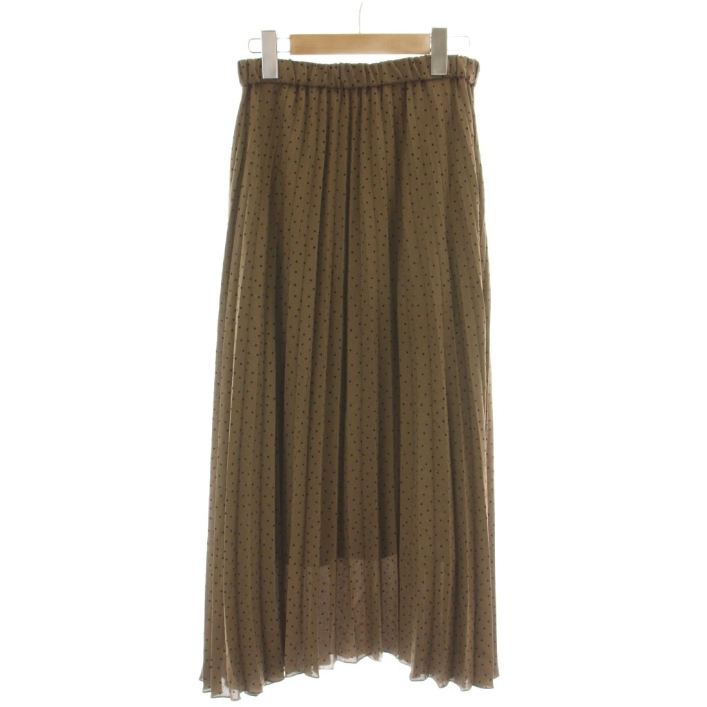 【中古】ロペピクニック ROPE Picnic スカート 38 ベージュ ドット柄 プリーツ ロング丈 /DU7 ■MA レディース 【ベクトル 古着】 260617 auc-vector-21043723 ブランド古着の買取販売ベクトル パッケージ画像