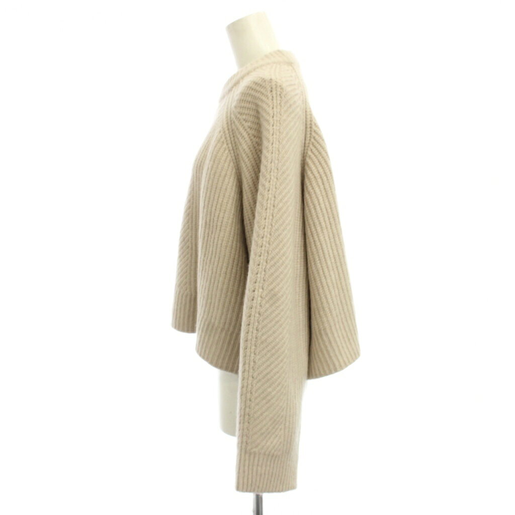 【中古】ミラオーウェン Mila Owen 短丈ニット セーター 0 ベージュ ヘリンボーン柄 クルーネック 長袖 /JP24 レディース 【ベクトル 古着】 260618 auc-vector-21042756 ブランド古着の買取販売ベクトル サンプル画像2