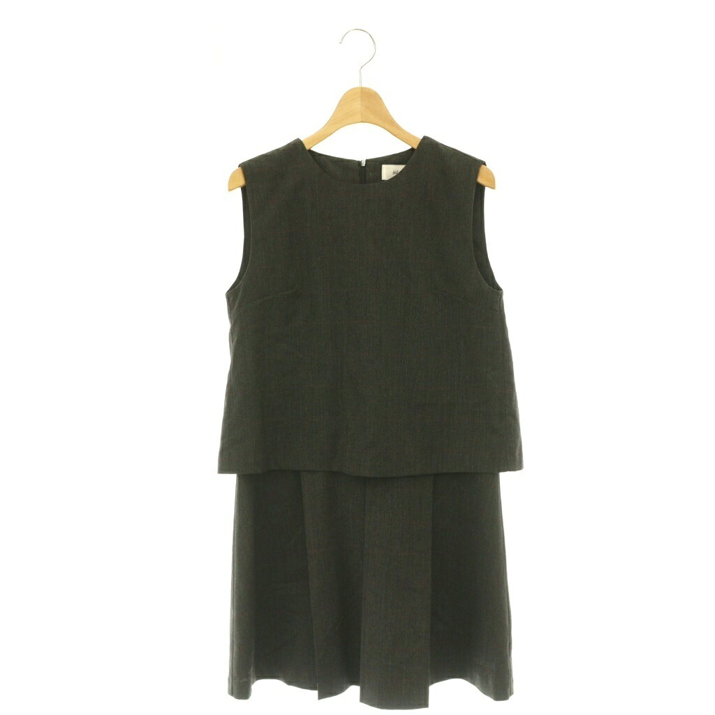 【中古】ミラオーウェン Mila Owen ドッキングワンピース ノースリーブ F ブラック レッド /ES ■MA レディース 【ベクトル 古着】 260623 auc-vector-21049727 ブランド古着の買取販売ベクトル パッケージ画像