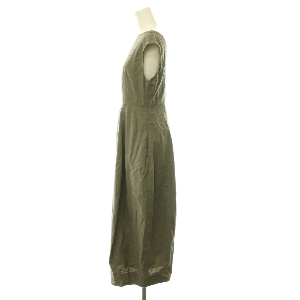 【中古】ミラオーウェン Mila Owen ワンピース ノースリーブ ロング リネン混 0 カーキ /ES ■MA レディース 【ベクトル 古着】 260623 auc-vector-21052640 ブランド古着の買取販売ベクトル サンプル画像3