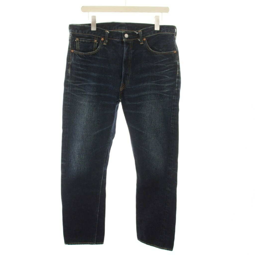 [Used] FULLCOUNT Tapered Denim Jeans, Size 36, Navy, 1110XX /YT, Men's [Vector Used Clothing] 260619