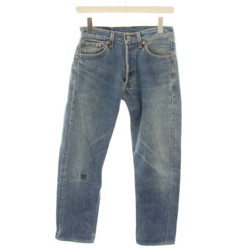 [Used] Levi's 501 Denim Jeans, Button Fly, W28 L32, Light Blue /YT Women's [Vector Used Clothing] 260619