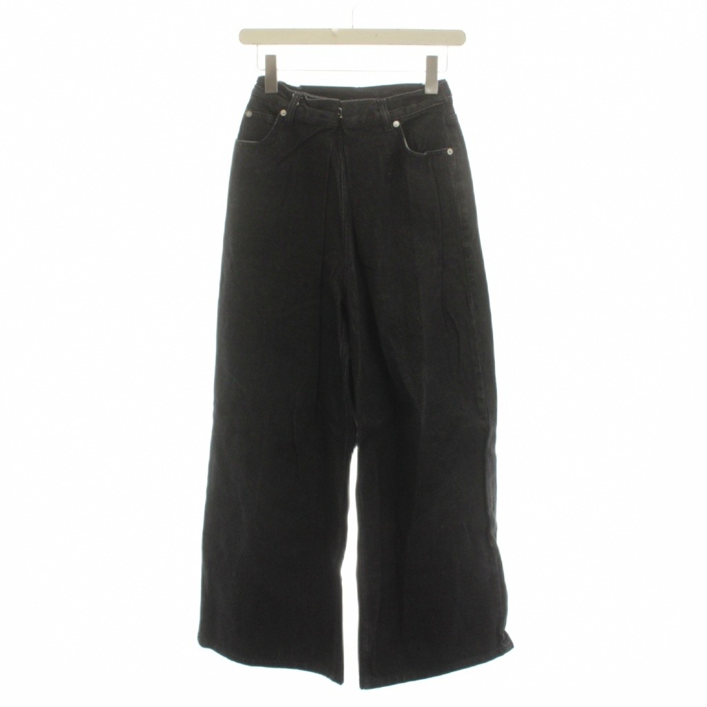 [Used] Kastane Denim Pants Jeans Wide 1 Black /YM51 ■MA Women's [Vector Used Clothing] 260619