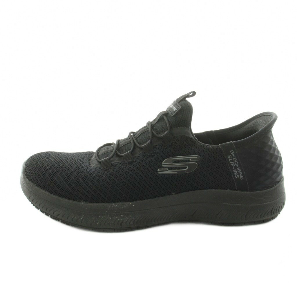 【中古】スケッチャーズ SKECHERS スリップインズ ワーク サミッツ SR スニーカー ローカット メッシュ US7 24cm 黒 ブラック 108144 /KU 41 レディース 【ベクトル 古着】 260623
