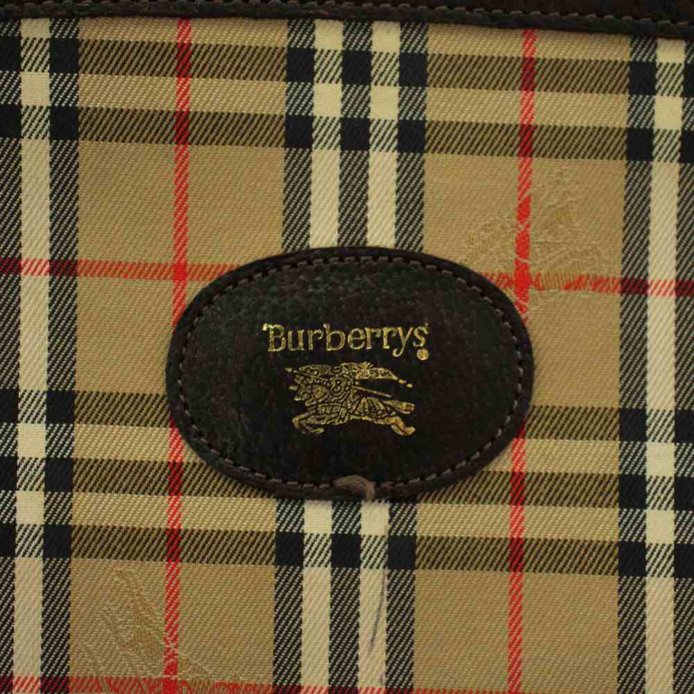 中古 バーバリーズ Burberrys ヴィンテージ ノバチェック クラッチバッグ パーティバッグ キャンバス レザー べージュ auc-vector-21073433 ブランド古着の買取販売ベクトル サンプル画像3