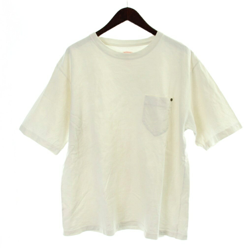 アナクロノーム anachronorm Tシャツ XL 白 ホワイト ポケット付き 半袖 ラウンドネック /AP50 ■GY28 メンズ  260625
