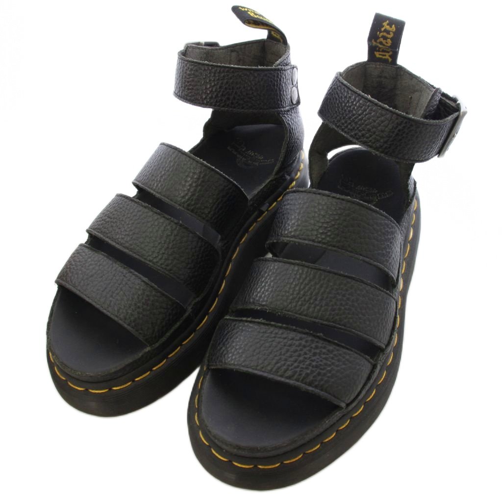 ドクターマーチン DR.MARTENS Clarissa II Quad サンダル ストラップ レザー UK5 黒 ブラック 24476001 /TK 1 レディース  260626