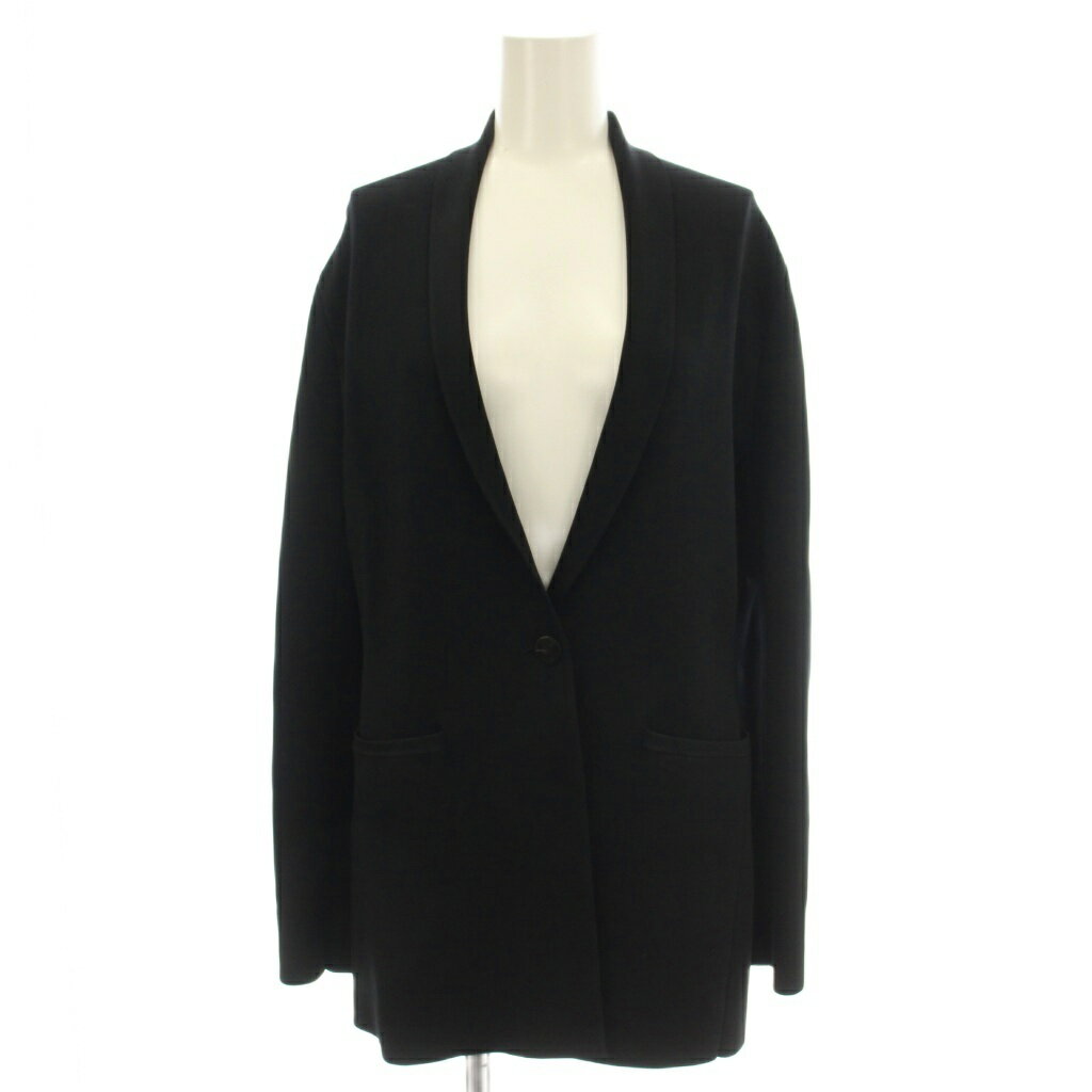 セオリー Theory 21SS GLOSSED ETIENNETTE KNIT ニット テーラードジャケット S 黒 ブラック 01-1103705-050-902 /☆G22  260625