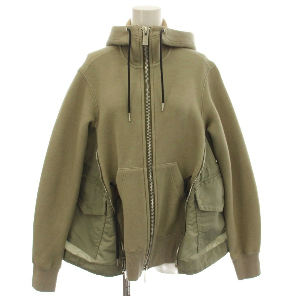 楽天市場】サカイ Sponge Sweat x Nylon Twill Hoodieの通販