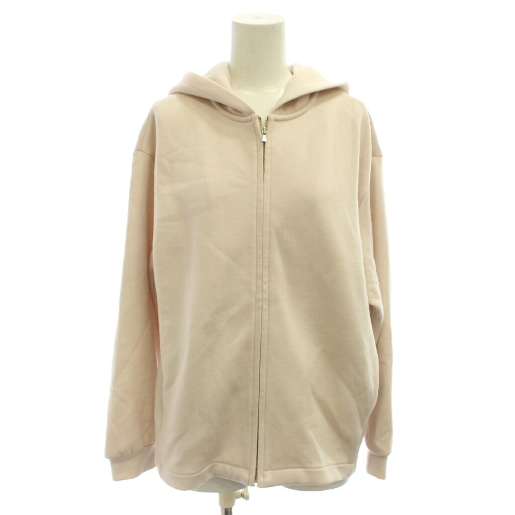 【中古】セオリーリュクス theory luxe ジップアップパーカー 38 ピンク 無地 長袖 0303006 /JP50 レディース 【ベクトル 古着】 260630