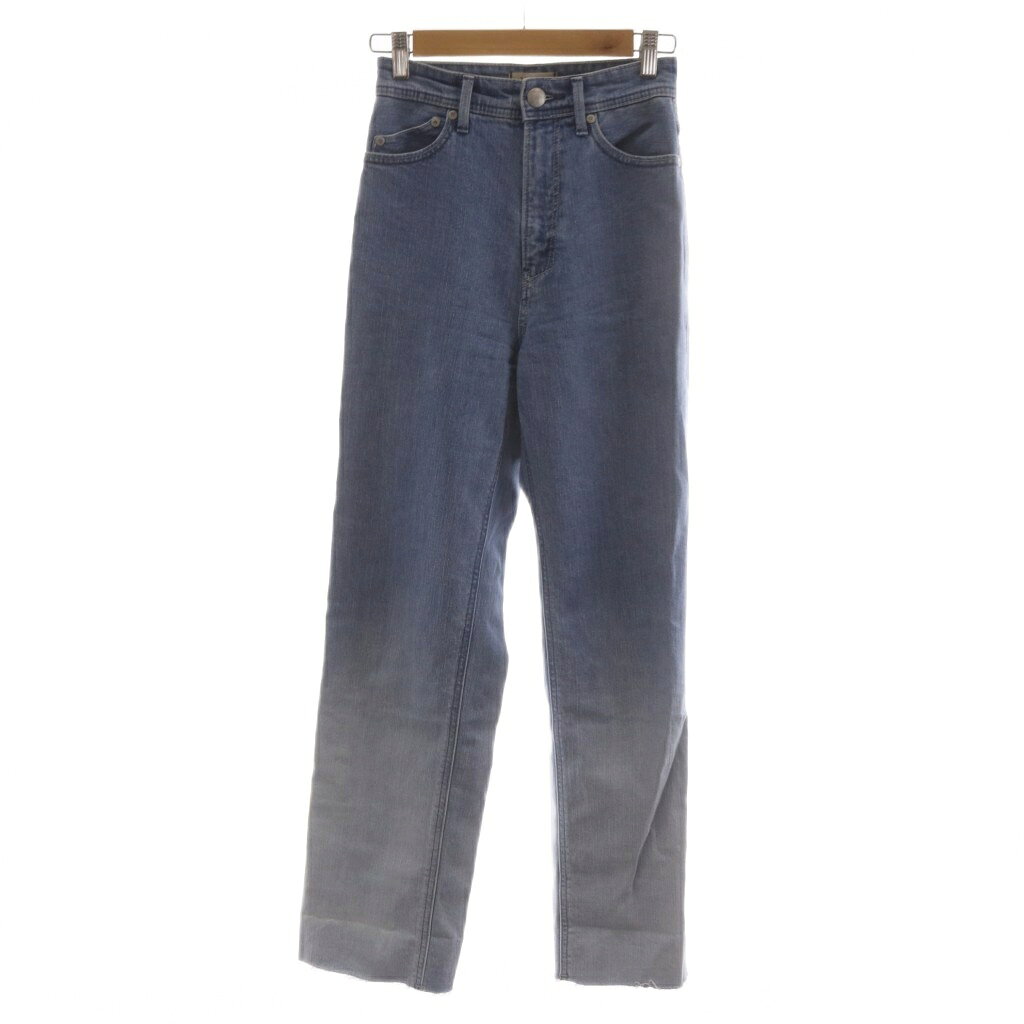 [Used] YANUK Denim Pants Jeans XS Light Blue Straight Gradient Cut-off 57141303 /RR13 Women's [Vector Used Clothing] 260701