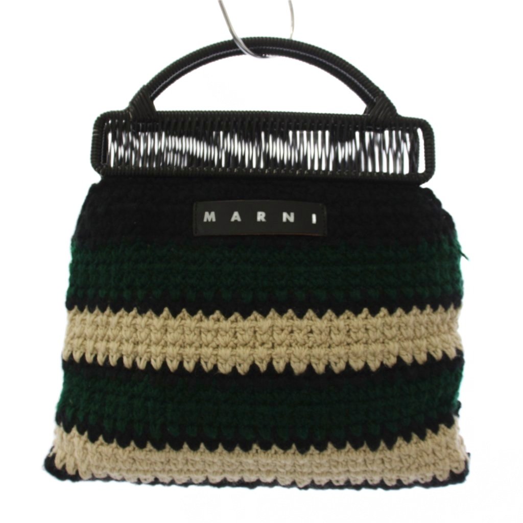 【希少デザイン❗️】確実正規品　MARNI マーケット　クロシェバッグ　グリーン 楽天市場】marni クロシェの通販