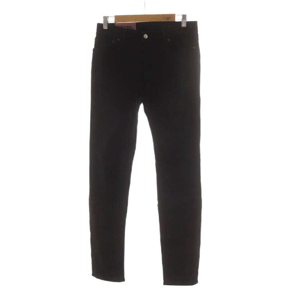 アクネ ストゥディオズ Acne Studios ミッドライズスキニージーンズ デニムパンツ 29/32 黒 ブラック 30Y176-141 /RR37 メンズ  260708