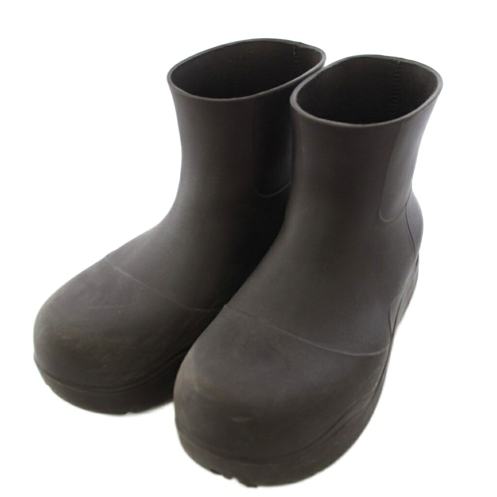 ボッテガヴェネタ BOTTEGA VENETA PUDDLE BOOTS パドルブーツ ラバーブーツ 長靴 レインシューズ ショートブーツ 茶 ブラウン /TK42 ■OH レディース  260709