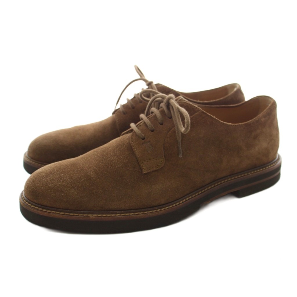 【中古】トッズ TOD'S ダービーシューズ レースアップシューズ スエード 7 茶 ブラウン /KU メンズ 【ベクトル 古着】 260717ブランドトッズ TOD'S表記サイズ7実寸サイズヒールの高さ：2.5cm　最大幅：10cm　　素材スエード色茶 ブラウン 状態使用感が少なく、かなり状態の良い商品です。 ※あくまでも中古品ですので掲載写真や記載内容をご確認いただき、ご理解の上ご購入ください。付属品箱（当商品の品番とは異なります）、袋商品のお問い合わせの回答を休止しております。＊各商品ページの商品詳細等をご確認の上ご購入ください。【中古】トッズ TOD'S ダービーシューズ レースアップシューズ スエード 7 茶 ブラウン /KU メンズ 【ベクトル 古着】 260717状態ランク　”A”詳細については、下記および「状態ランクについて」ページをご覧ください。未使用・新品の商品ほぼ新品同様の商品使用感が少なく、かなり状態の良い商品使用感はあるが、傷や汚れの少ない商品使用感の他、傷や汚れが見られる商品かなり大きな傷みがある難あり商品※S〜CランクはUSED品となりますので、使用感をご理解の上でご入札下さい。状態ランクについてinformationブランドトッズ TOD'S表記サイズ7実寸サイズヒールの高さ：2.5cm　最大幅：10cm　　素材スエード色茶 ブラウン 状態使用感が少なく、かなり状態の良い商品です。 ※あくまでも中古品ですので掲載写真や記載内容をご確認いただき、ご理解の上ご購入ください。付属品箱（当商品の品番とは異なります）、袋商品のお問い合わせの回答を休止しております。＊各商品ページの商品詳細等をご確認の上ご購入ください。本商品は一点物です他サイトや店舗にて販売している商品です。多少のお時間差にて欠品になることもございます。予めご了承頂ますようお願い致します。ベクトル・サイズガイドはこちらこの商品と同じブランドの商品を見る