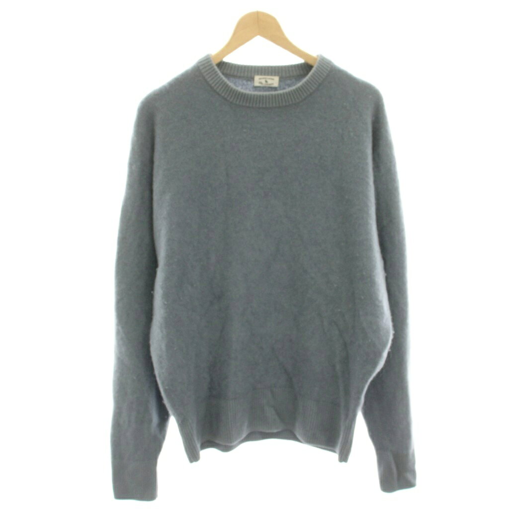 マーティーアンドサンズ MAATEE＆SONS P/O SWEATER カシミヤプルオーバーセーター ニット 長袖 2 水色 ライトブルー MT-2303-0107B /HN メンズ  260717