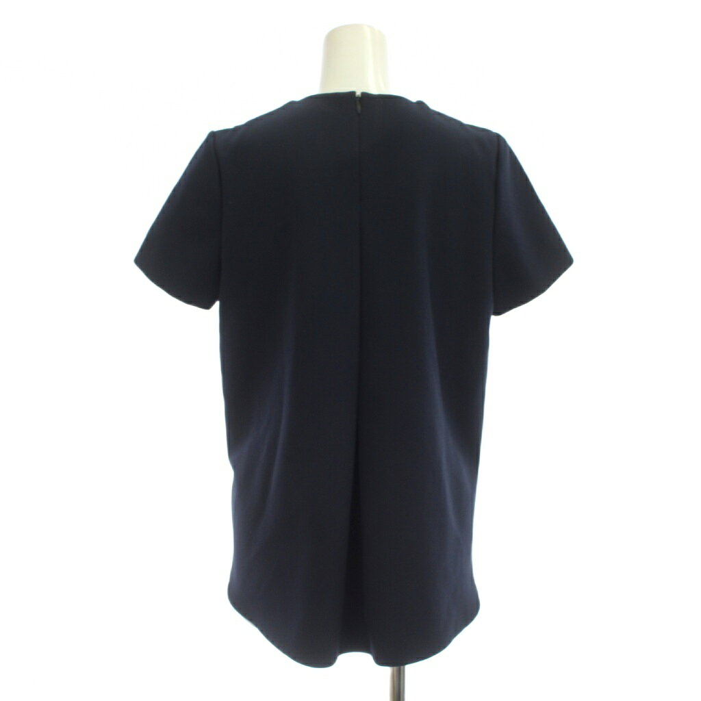 【中古】ミラオーウェン Mila Owen シャツ ブラウス F 紺 無地 ラウンドネック 半袖 /JP レディース 【ベクトル 古着】 260718 auc-vector-21121203 ブランド古着の買取販売ベクトル サンプル画像3