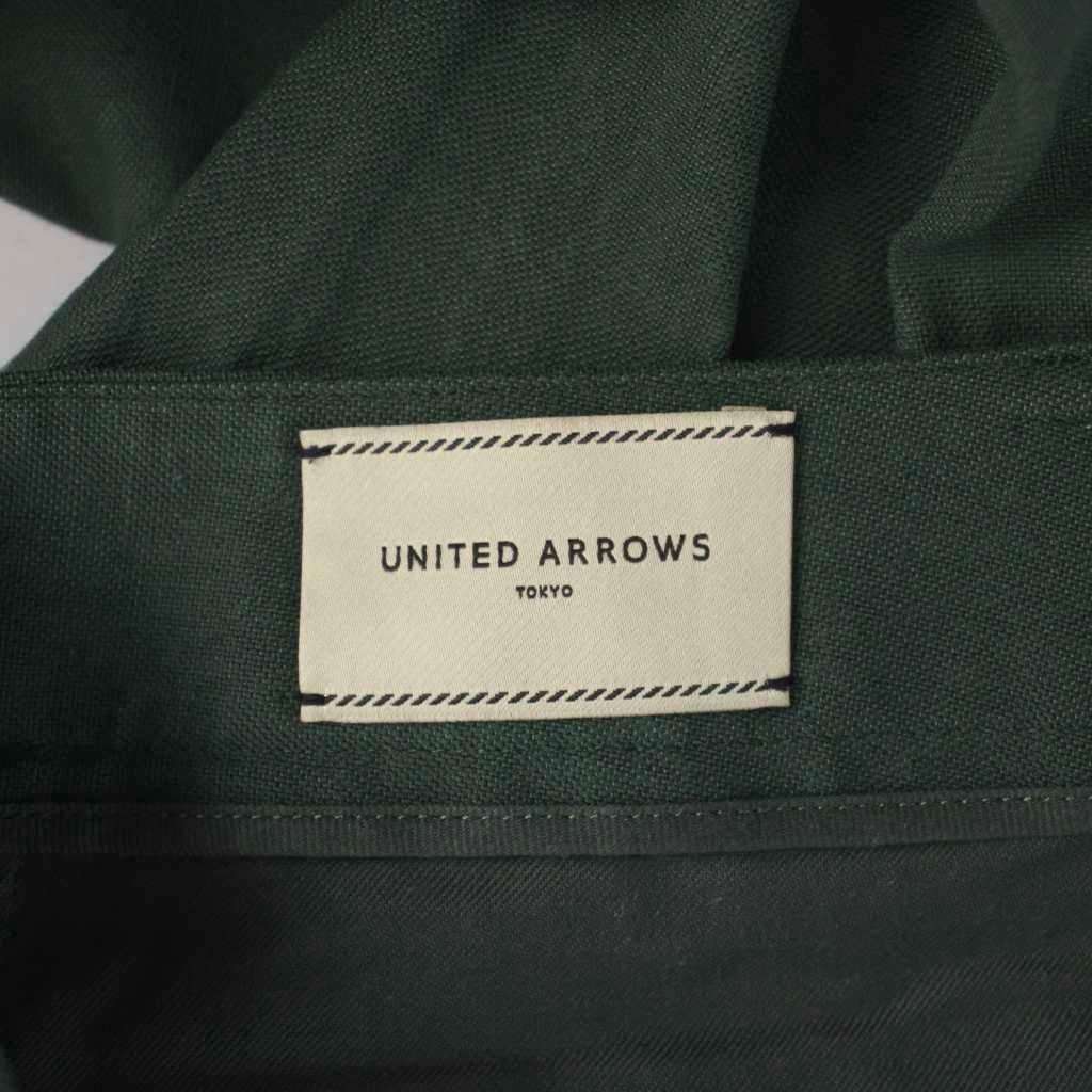 【中古】ユナイテッドアローズ UNITED ARROWS パンツ 34 リネン混 緑 グリーン 無地 フルレングス /AP ■KC レディース 【ベクトル 古着】 260723 auc-vector-21131437 ブランド古着の買取販売ベクトル サンプル画像3
